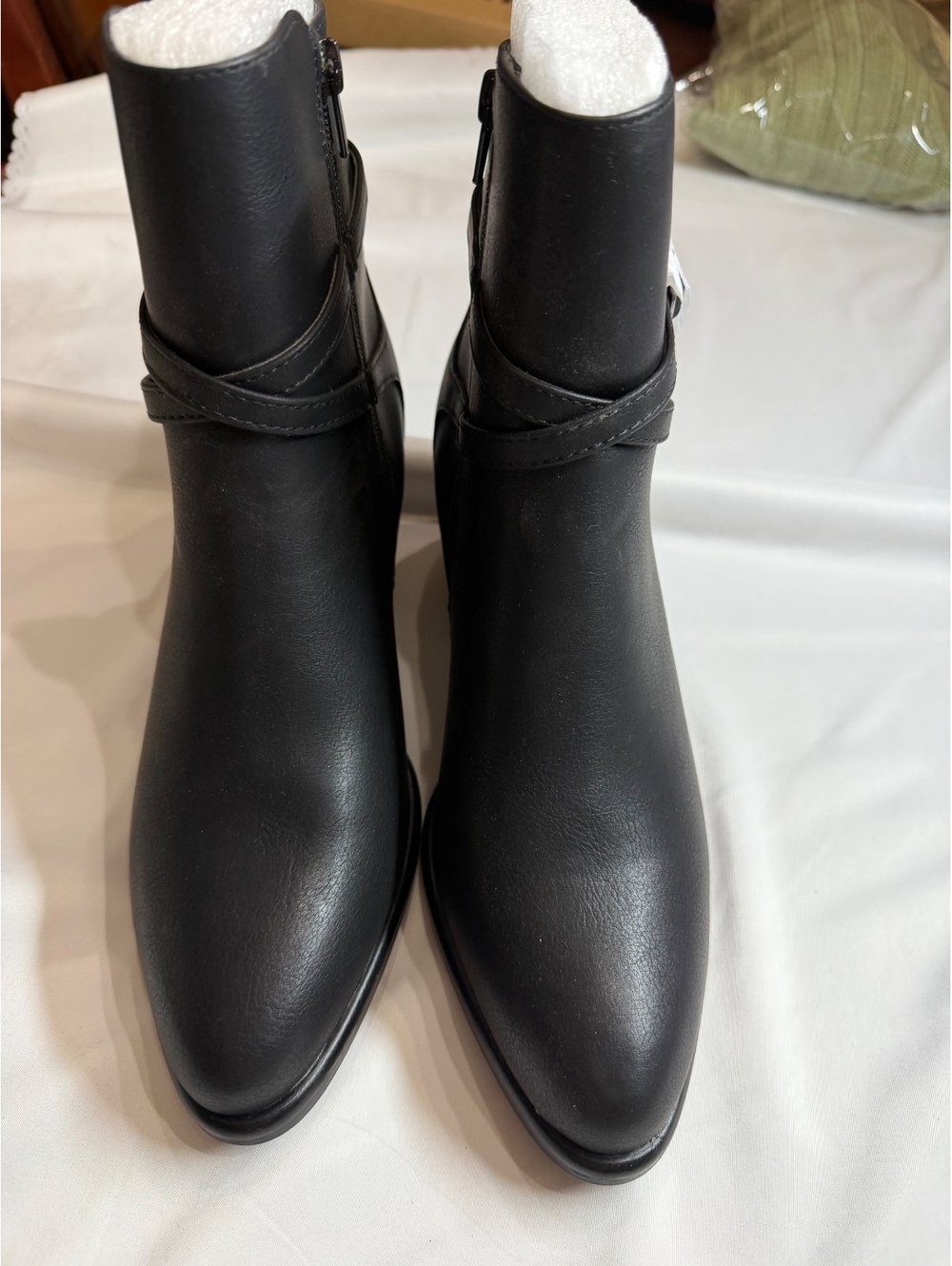MIA Elijah Black Heeled Bootie, Size 9